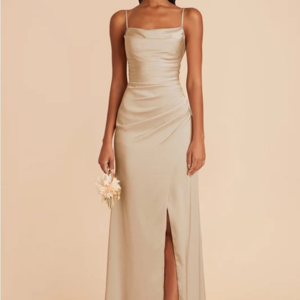 Elegant Cream Evening Gown